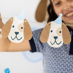 Welpen-Geburtstags-Partydekoration, Hunde-Party-Zubehör, Hund-Geburtstags-Dekoration, Lets Pawty Pet Adoption Party, Geburtstagsbanner-Tischdekoration