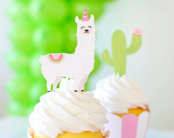 Topper Cupcake Lama Etsy Topper Cupcake Lama Etsy