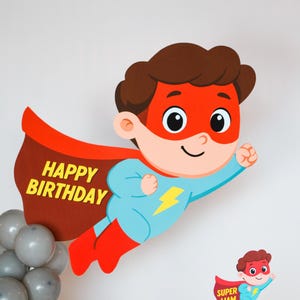 Printable Superhero Backdrop Wall Art | Comic Book Birthday Poster | Superhero Party Decoration | Hero Theme Wall Sign | Digital Download