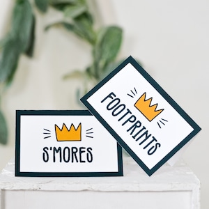 Custom Wild Things Tent Cards, Where the Wild Things Are Food Labels, Wild Things Birthday Party, Wild One Birthday, Wild Things Party Decor