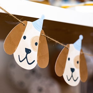 Puppy Dog Garland, Adopt puppy, adopt puppy decor, puppy decor, puppy party, dog decor, dog party, puppy theme, puppy garland, puppy banner