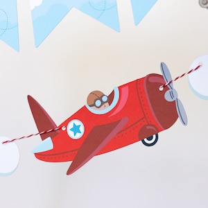 Vintage Airplane Party Garland, Airplane Banner, Airplane Theme Party, Airplane Birthday, Airplane Party, Airplane Decor, Time Flies