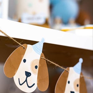 Welpe Geburtstagsbanner | Hunde-Partygirlande, Welpen-Partydekoration, Lets Pawty Banner, Haustier-Adoption-Party-Dekor, Hunde-Geburtstags-Party