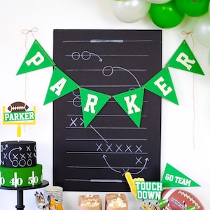 Personalisierte Fußball Banner, Super Bowl Banner, Superbowl Party, Fußball Banner, Super Bowl Banner, Sport Partydekorationen, Fußball svg