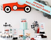 Download Printable Vintage Race Car Party Bundle Race Car Party In A Box Race Car Party Decorations Two Fast Party Digital Download Race Car Svg By Funkissd Catch My Party