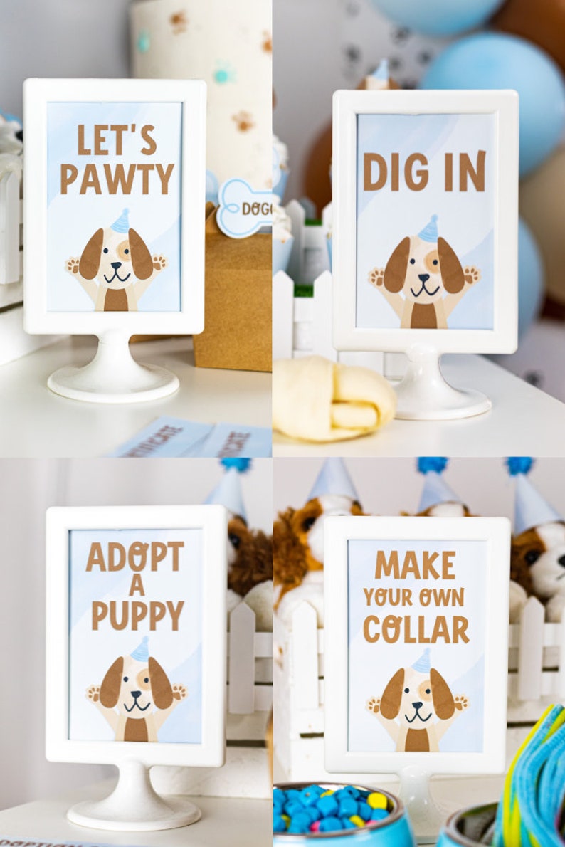 Puppy Dog Party Bundle | Adopt a Puppy Decorations | Dog Birthday Party ...