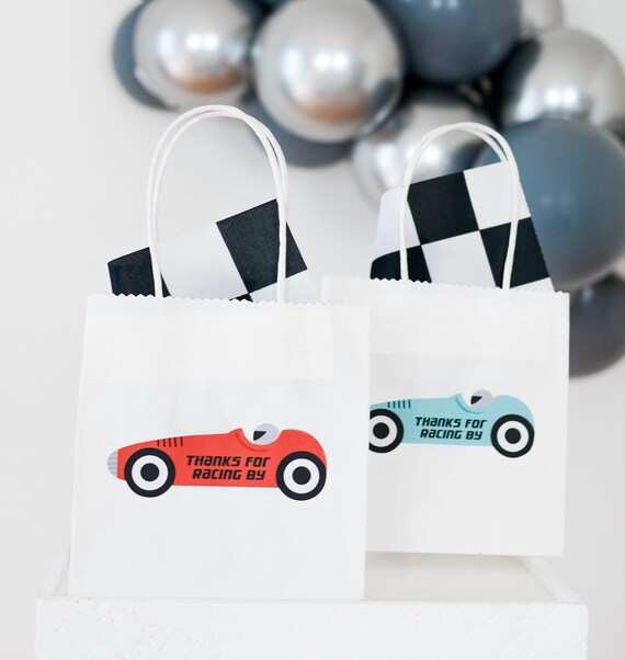 Download Vintage Race Car Sticker Gift Tags Race Car Straws Race Car Birthday Party Race Car Birthday Race Car Party Race Car Decorations By Funkissd Catch My Party