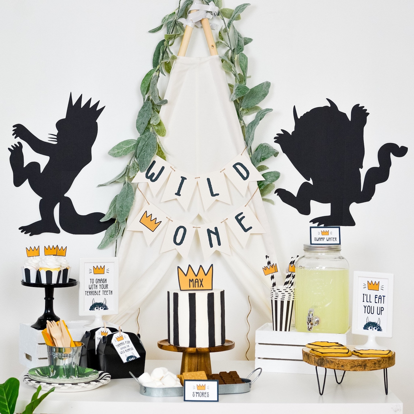 Wild One Garland, Wild Things Banner, Where the Wild Things Are, Wild