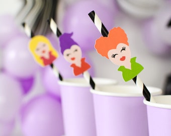 Witch Paper Straws | Spooky Halloween Party Straws