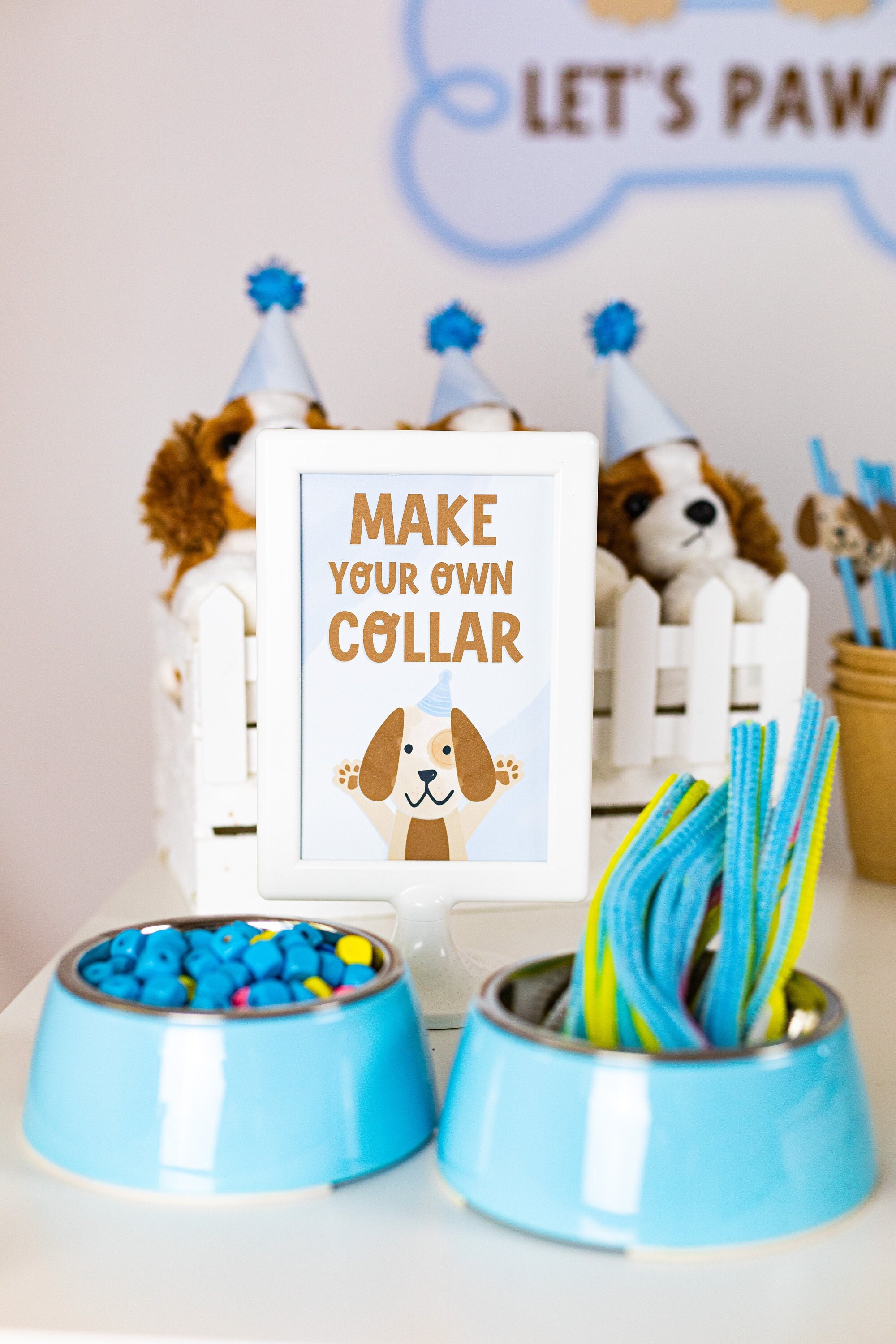 Make Your Own Collar Puppy Dog Party Sign Adopt Puppy Adopt Puppy Decor Puppy Decor Puppy Party Dog Decor Dog Party Puppy Theme Etsy Canada