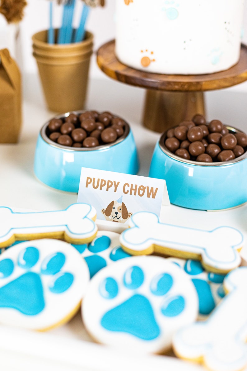 Custom Puppy Dog Tent Cards Dog Food Labels Adopt puppy adopt puppy decor puppy decor puppy party dog decor dog party puppy