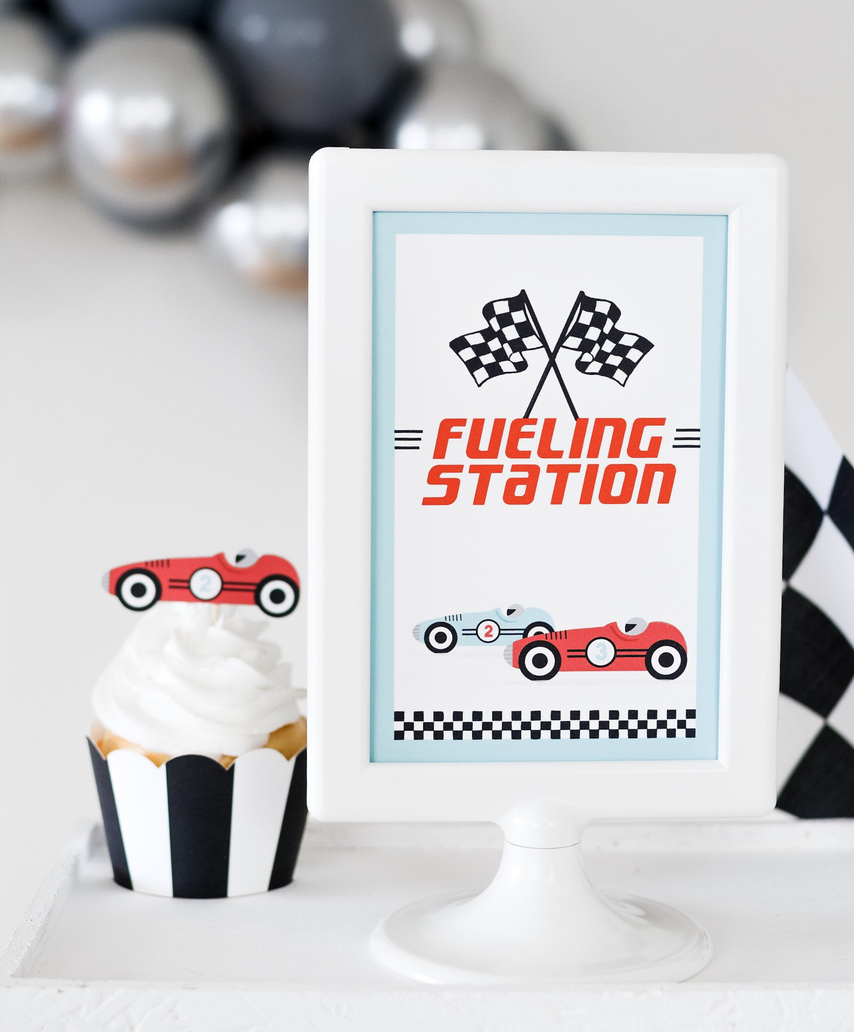 Fueling Station Vintage Race Car Sign Race Car Birthday | Etsy