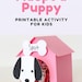 Printable Adopt a Puppy Activity Template, Dog and Dog House Instant ...
