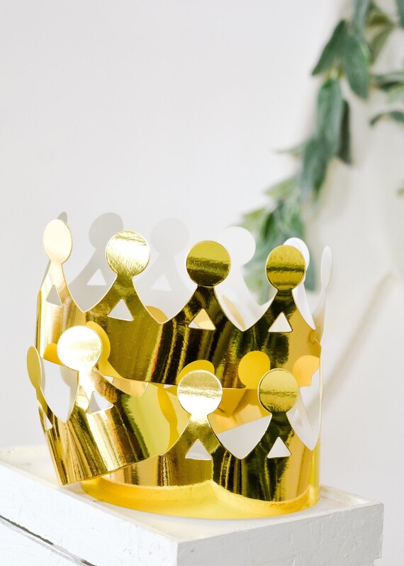 Wild Things Gold Paper Crown, Wild Things Birthday Party, Wild One Birthday Party, Gold Crown, Party Favors, Where the Wild Things Are Il_570xn