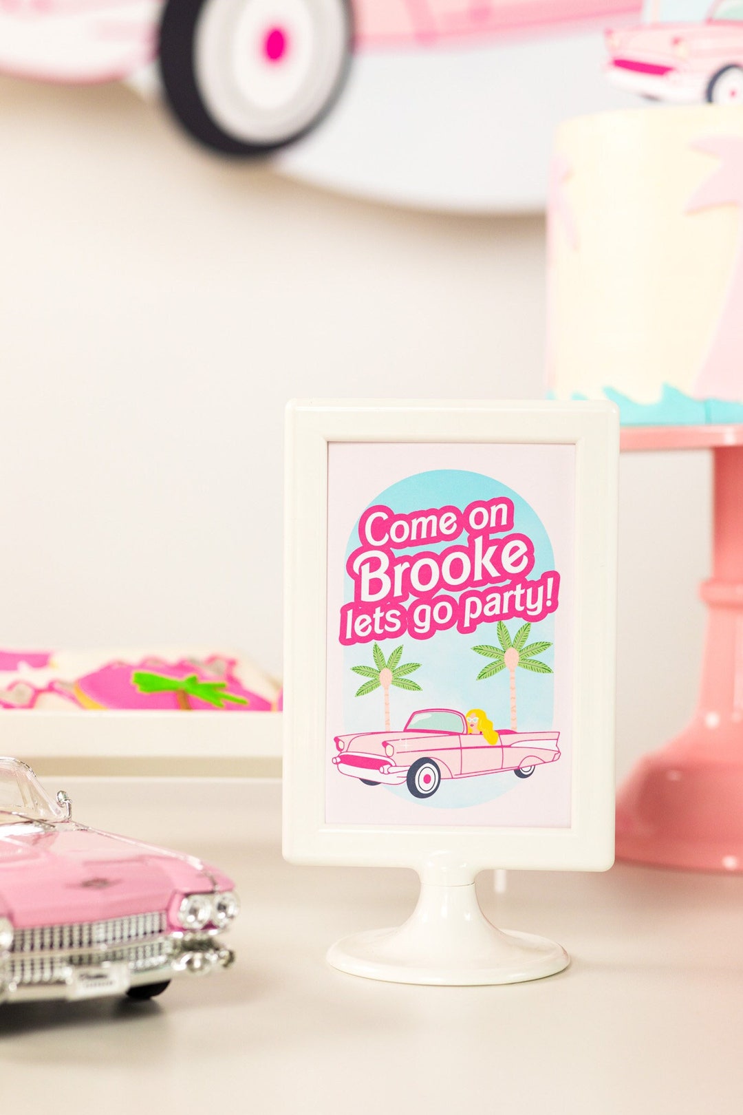 Barbie Party Sign Come on Barbie Let's Go Party Barbie - Etsy Canada