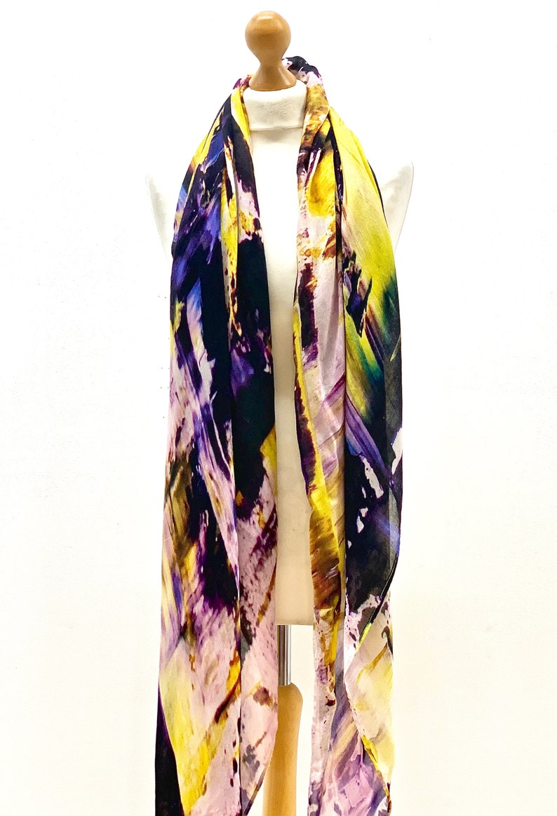 Scarf/sarong YELLOW AND PURPLE Scarf for Women Scarves for - Etsy UK
