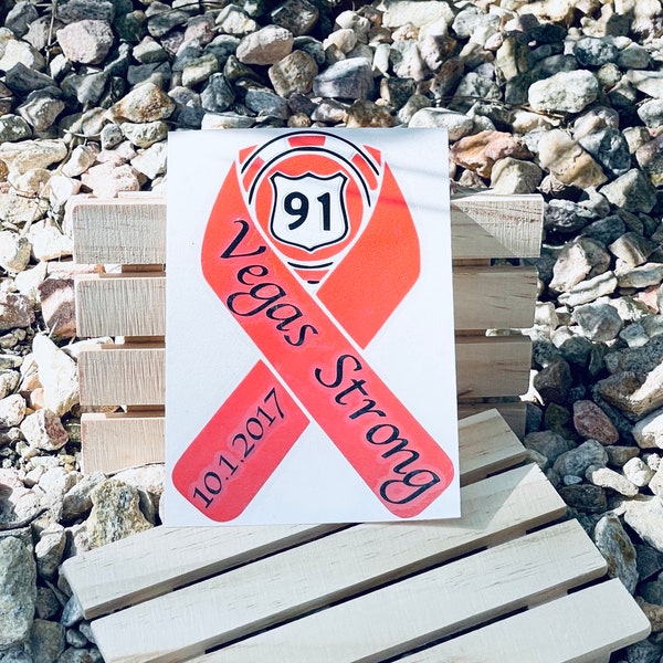 Route 91 Harvest Decal - Route 91 Sticker - Survivor - Country Strong - Vegas Strong - Family Strong - Blessed - Vinyl Sticker