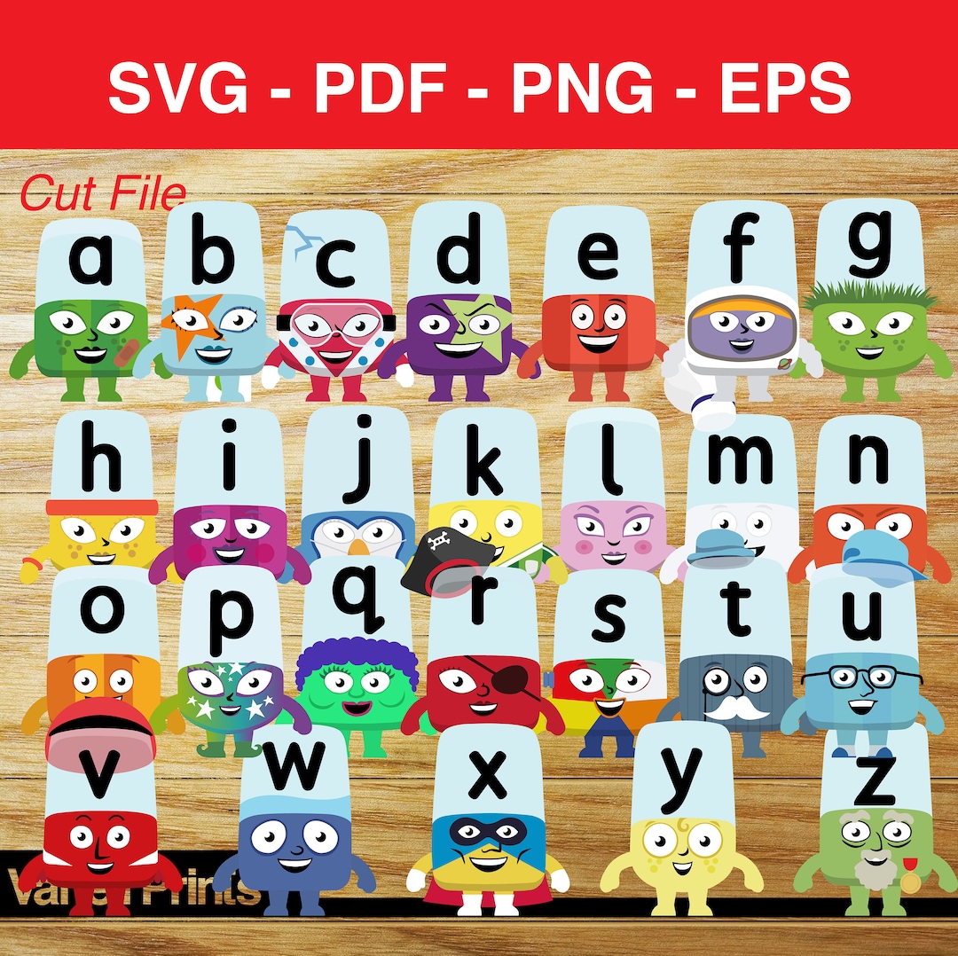 Alphablocks Svg, Png, Eps,pdf, for Sublimation,sticker File, Ready to ...