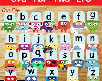 Magnetic Alphablock Set, A - Z Plus Extra Vowels and Silent