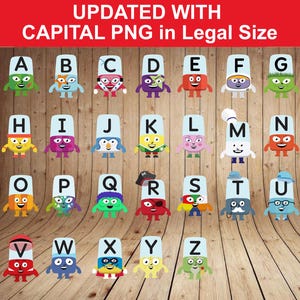 Alphablocks SVG File: Educational Printables for Kids (digital Download ...