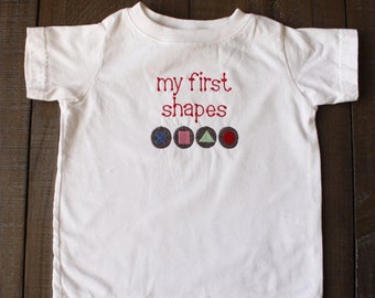 My First Shapes Embroidered Infant T-Shirt