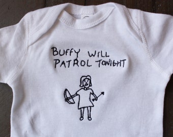 Patrol Tonight Buffy Baby Bodysuit