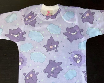 Kawaii Ghost Type All Over Print Bodysuit