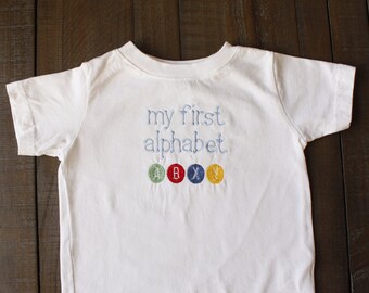 My First Alphabet Embroidered Infant T-shirt