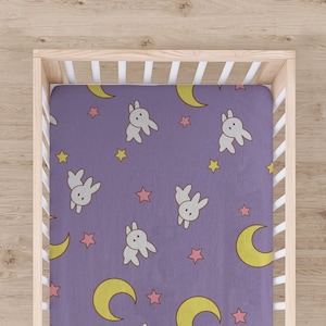 Usagi Jersey Fitted Crib Sheet