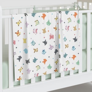 Elemental Foxes Baby Swaddle Blanket