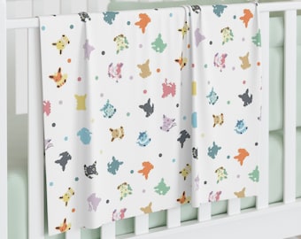 Elemental Foxes Baby Swaddle Blanket