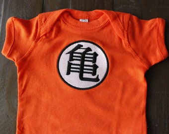 Turtle School Uniform Baby Bodysuit