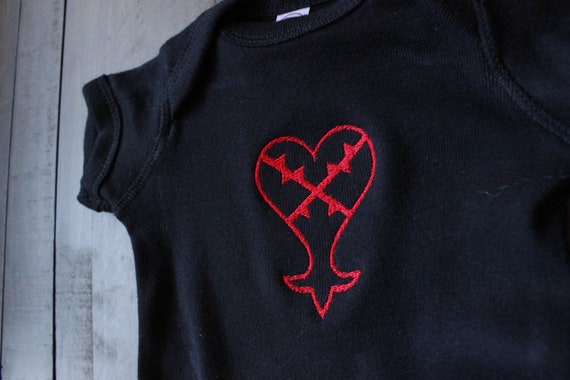 KH Heartless Baby Bodysuit - Etsy