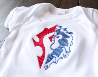 A House Divided Warcraft Baby Bodysuit