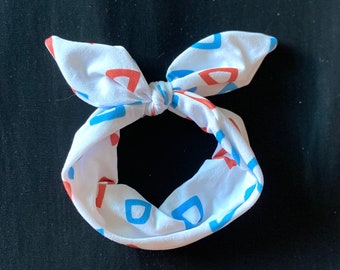 Egg Print Newborn Knotted Headband