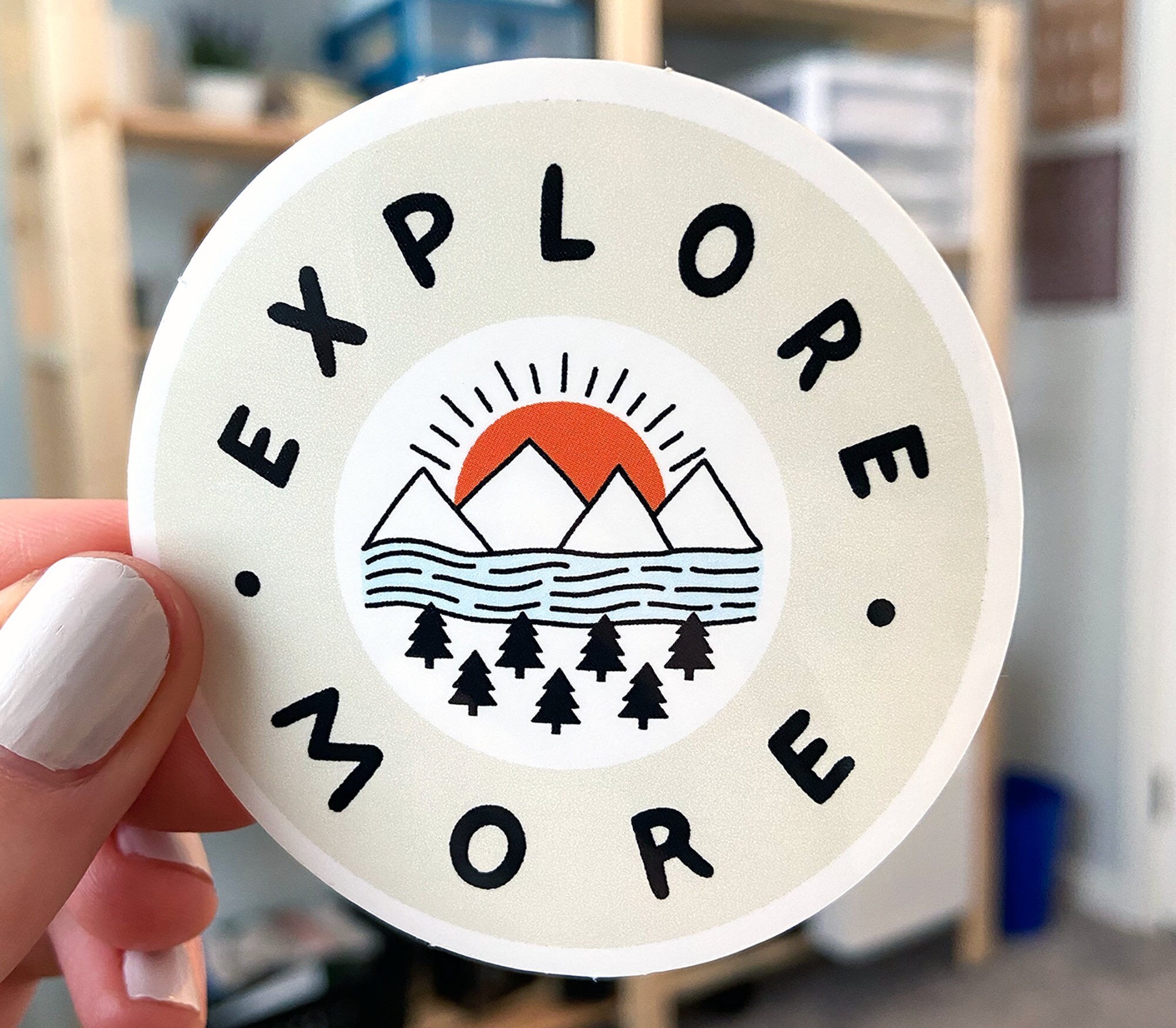 Explore More Sticker Adventure Sticker Landscape Sticker Etsy