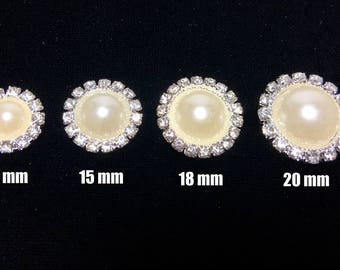 10-100 Round Plastic Crystal 2 Hole Rhinestone Faux Buttons Buy2Get 3rd 50/% OFF