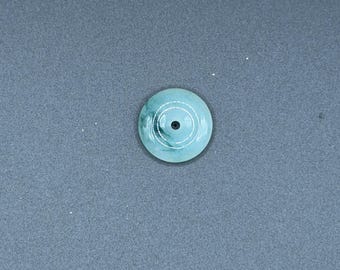 Naturalny wisiorek z jadeitu Peace Donut z birmańskiego jadeitu w kształcie okrągłego amulet