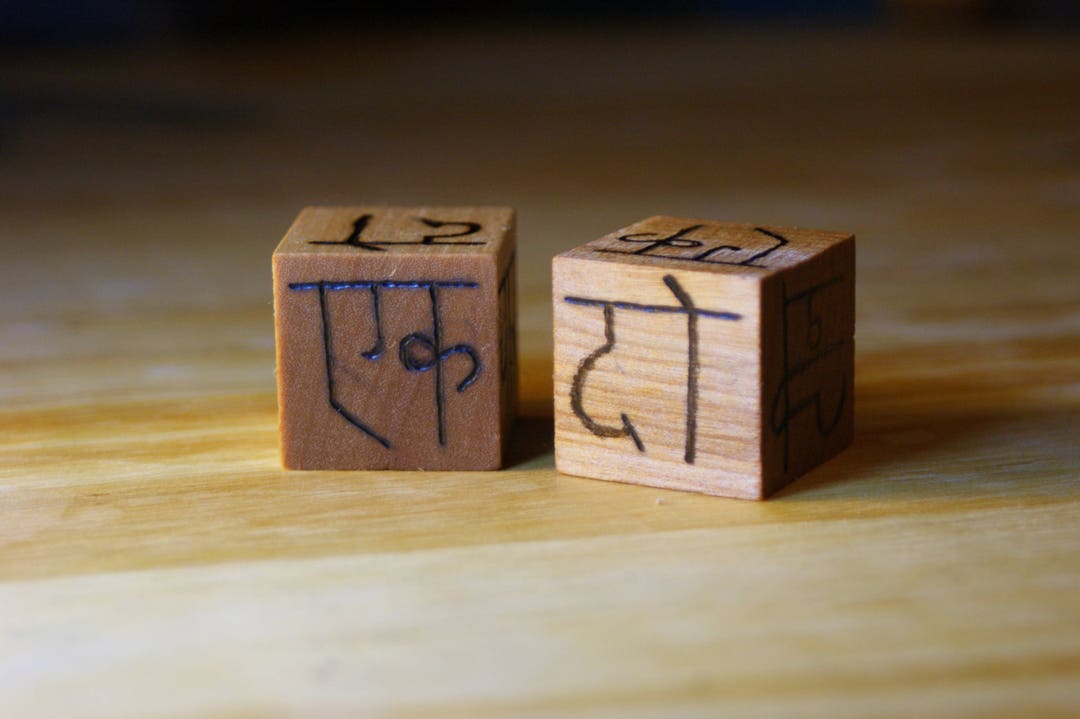 Hindi devanagari Numbers Words Wooden Dice Hand Burned// Etsy