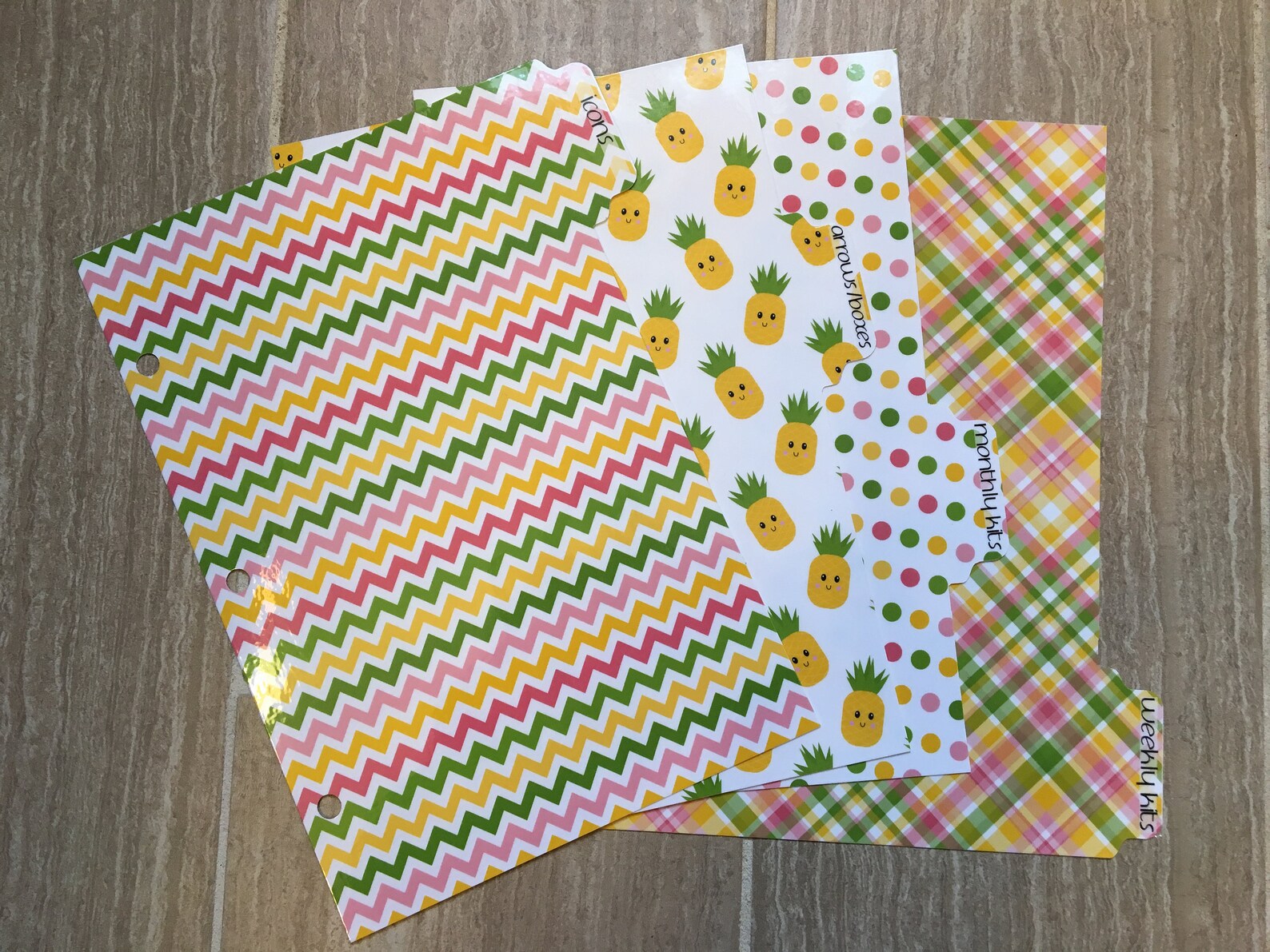 Planner Sticker Binder Dividers Personalized Binder Dividers Etsy