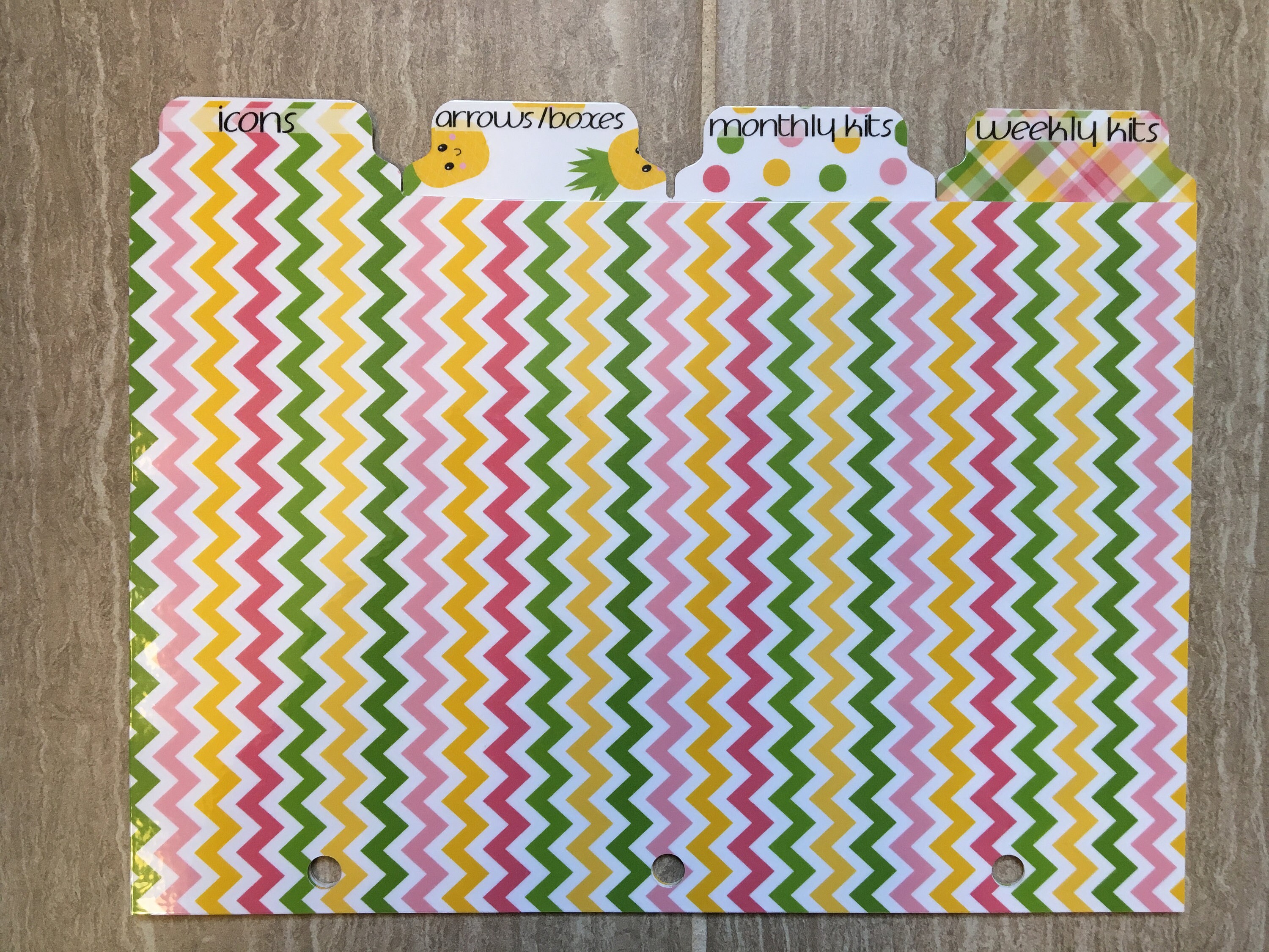 Planner Sticker Binder Dividers Personalized Binder Dividers Etsy