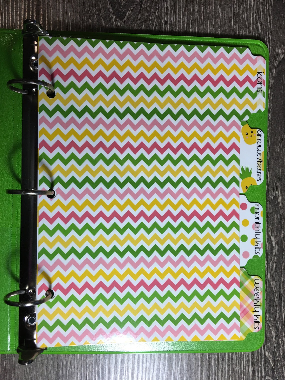 Planner Sticker Binder Dividers Personalized Binder Dividers Etsy