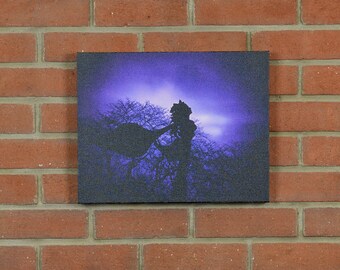 Canvas Gallery Wrap, Statue Photo, Landscape Photography, Nature Print, "Nature's Wings", Fine Art Photography, Chicago, Magdalene Statue