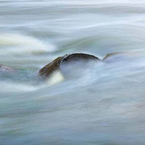 Water Photo, Red Cedar River, Michigan, Landscape Photography, Nature Print, Raging Waters, Fine Art Photography image 1