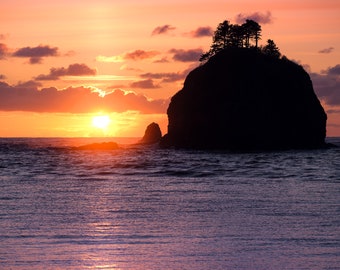 Olympic Sunset, Olympic National Park, Pacific Northwest, Landscape Photography, Nature, Fine Art Photography