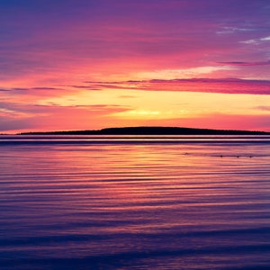 Sunrise Photo, Lake Huron, Dawn, Michigan, Landscape Photography, "Morning on the Lake", Fine Art Photography, Mackinaw City