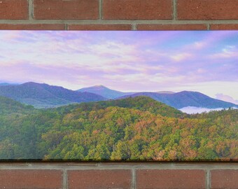 Canvas Gallery Wrap, Sunrise Photo, Great Smoky Mountains, Landscape Photography, Nature Print, "Tranquility", Fine Art Photography