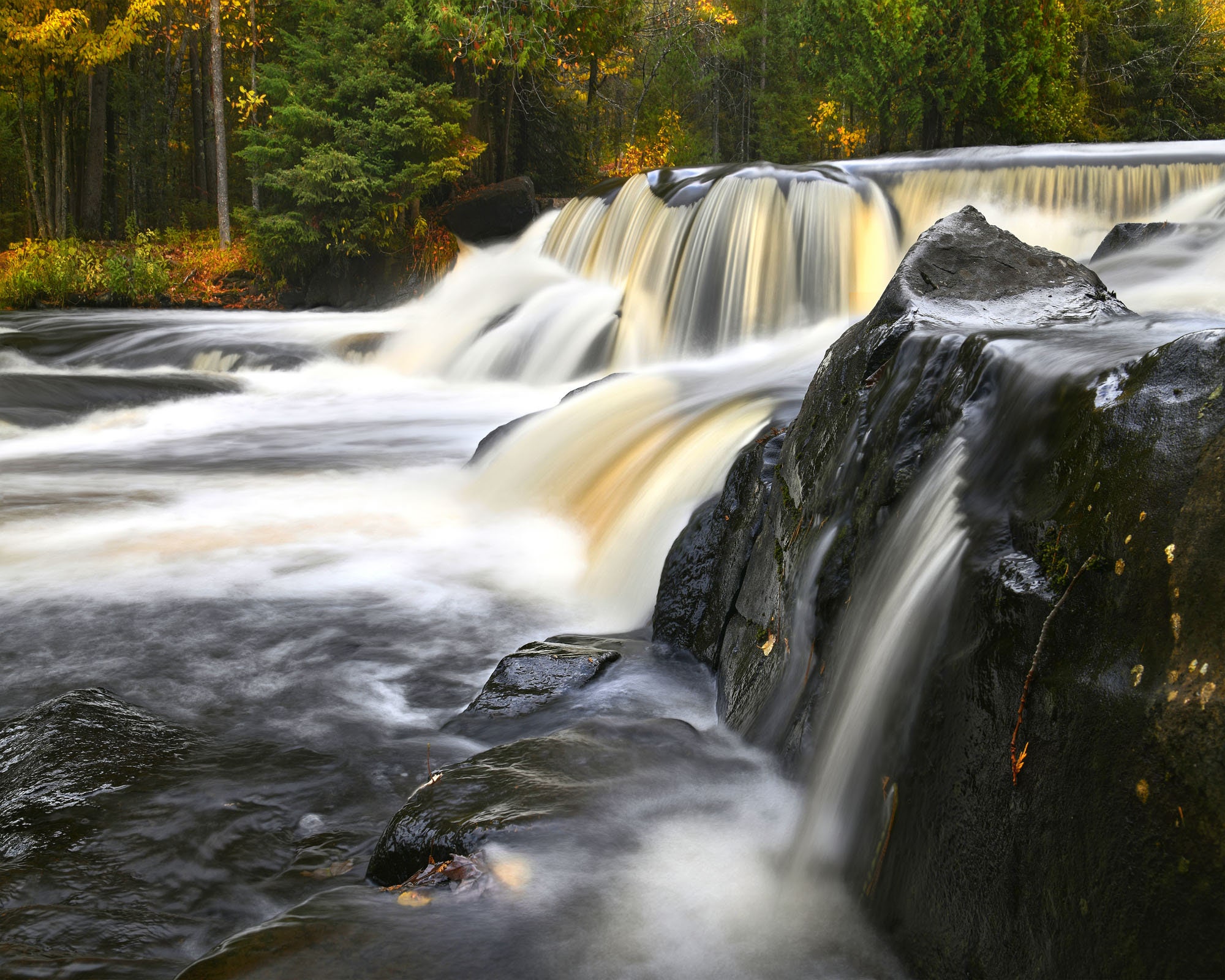 Waterfall Photo, Michigan, Upper Peninsula, Landscape Photography