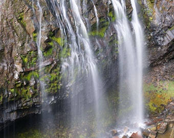 Narada Falls, Mount Rainier National Park, Paradise, Washington, Waterfall Photo,  Landscape Photography, Nature, Fine Art Photography