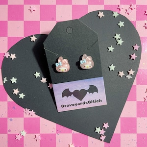 Sparkle Dreamy My Melody Stud Earrings